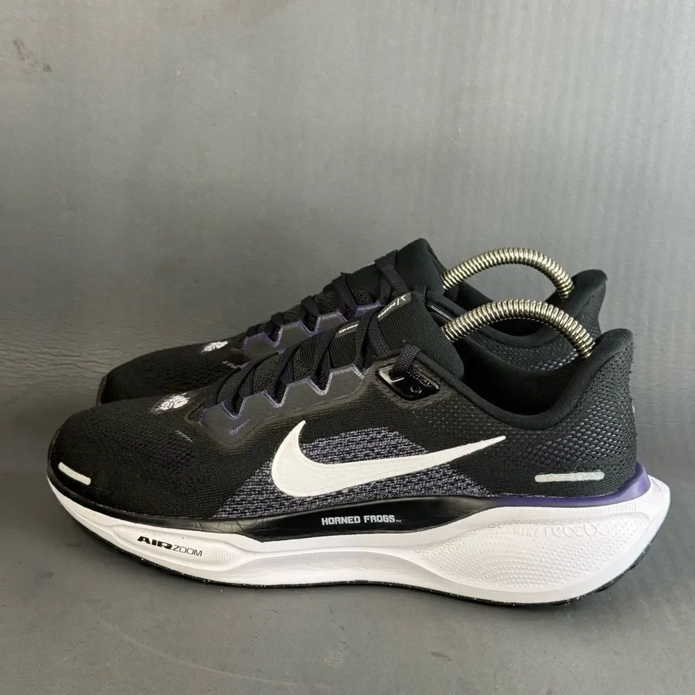 Nike Black TCU Horned Frogs Zoom Pegasus 41 athletic shoes men’s  size 8